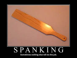 Spanking paddle