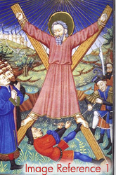 St Andrew on the cross