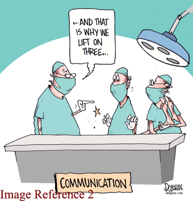 Cartoon illustrating why communication is important